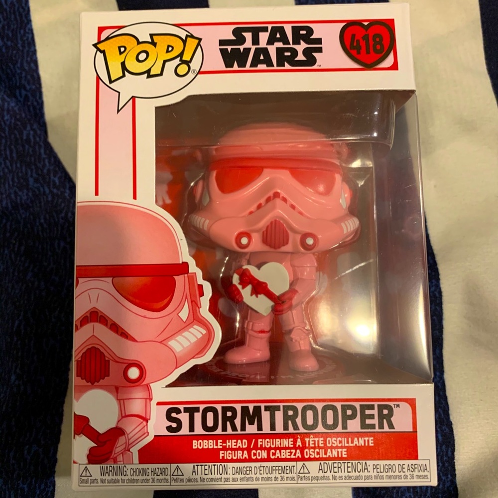 Sold Out Funko Pop Star Wars x Valentines trooper
